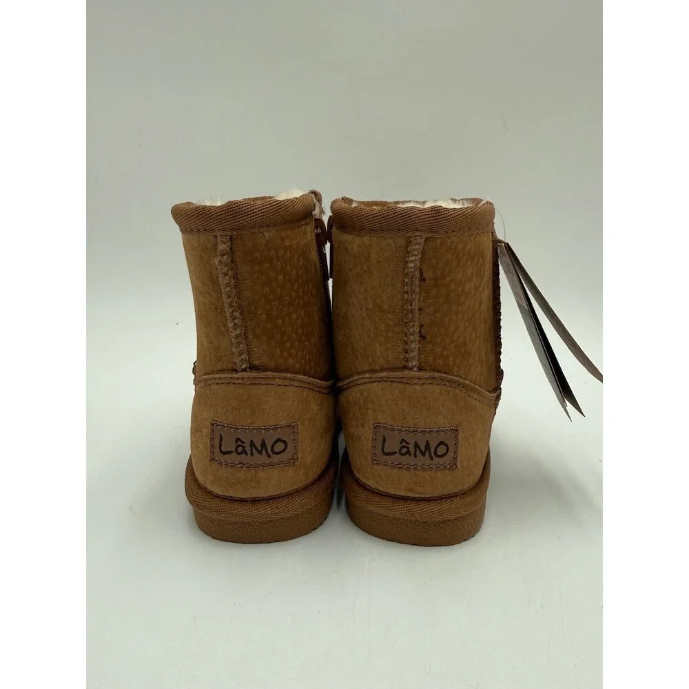 LAMO KORA TODDLER'S NEW Short Suede Ankle Boot Chestnut Multiple Sizes